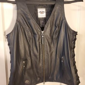 Women's Harley Davidson Avenue Leather Vest